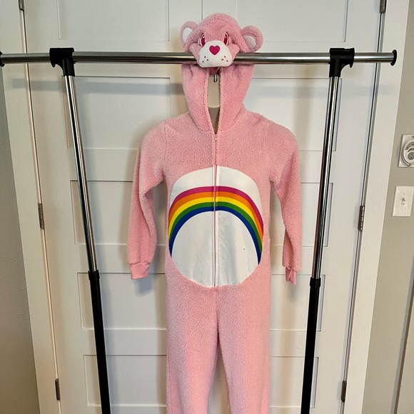 Care Bears Other - Care Bears Cheer Bear Rainbow Pride Onesie Pajamas Cosplay Sz XS Cartoon
